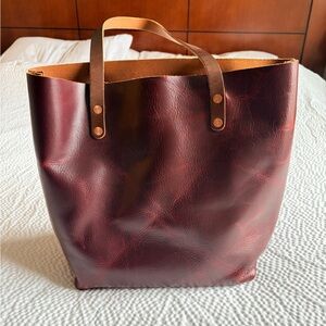 KMM & Co. Leather Tote - Oxblood
